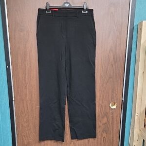 Hilary Radley Size 8 Black Pull On Straight Leg Trouser Style Pant